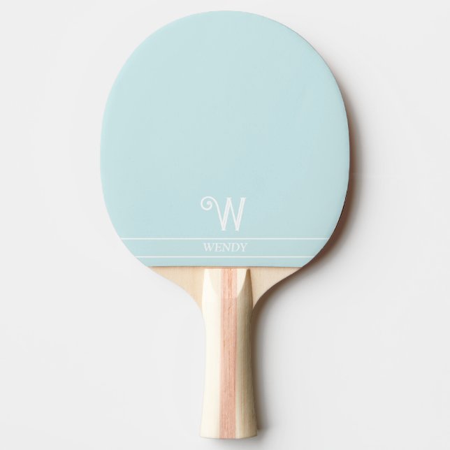 Pingpong Paddle Paddle Pale Mit Monogramm Tischtennis Schläger (Vorderseite)