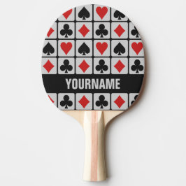 Pingpongpaddel für Kartenspieler Tischtennis Schläger