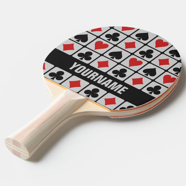 Pingpongpaddel für Kartenspieler Tischtennis Schläger (Vorderseite)