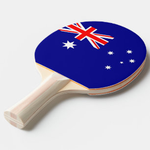 Pingpongpaddel mit Flagge Australiens Tischtennis Schläger