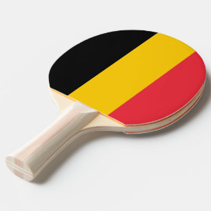 Pingpongpaddel mit Flagge Belgiens Tischtennis Schläger