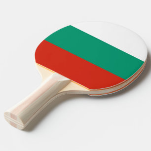Pingpongpaddel mit Flagge Bulgariens Tischtennis Schläger