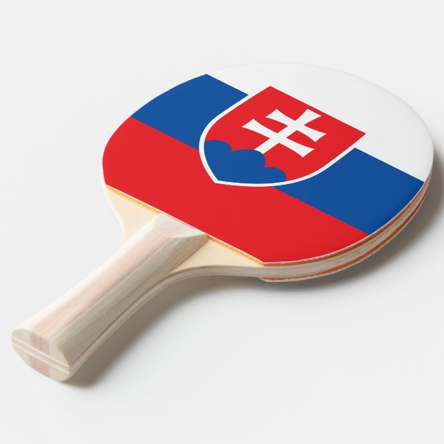 Pingpongpaddel mit Flagge der Slowakei Tischtennis Schläger (Vorderseite)