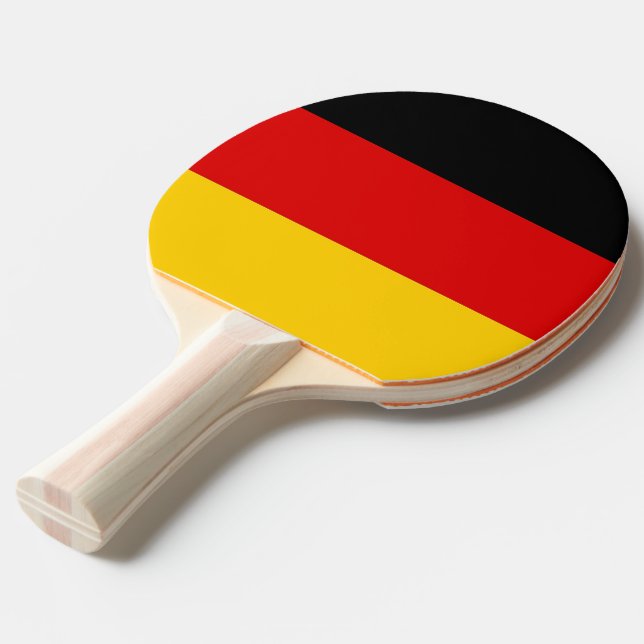 Pingpongpaddel mit Flagge Deutschlands Tischtennis Schläger (Vorderseite)