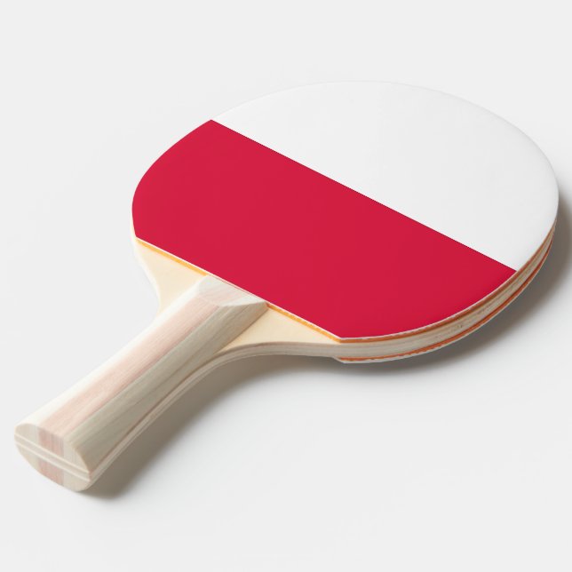 Pingpongpaddel mit Flagge Polens Tischtennis Schläger (Vorderseite)