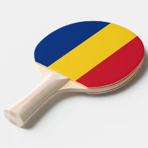 Pingpongpaddel mit Flagge Rumäniens Tischtennis Schläger