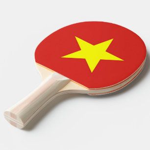 Pingpongpaddel mit Flagge Vietnams Tischtennis Schläger