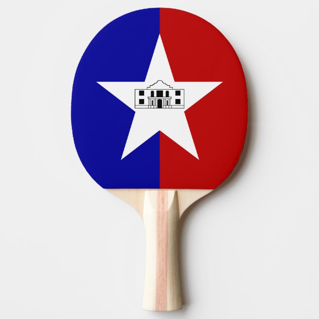 Pingpongpaddel mit Flagge von San Antonio Tischtennis Schläger (Vorderseite)