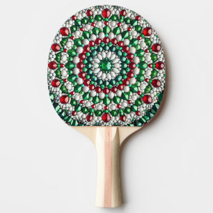Pingpongpaddel mit italienischen Farben Tischtennis Schläger