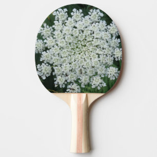 Pingpongpaddel mit tropischer Blume, roter Gummi h Tischtennis Schläger
