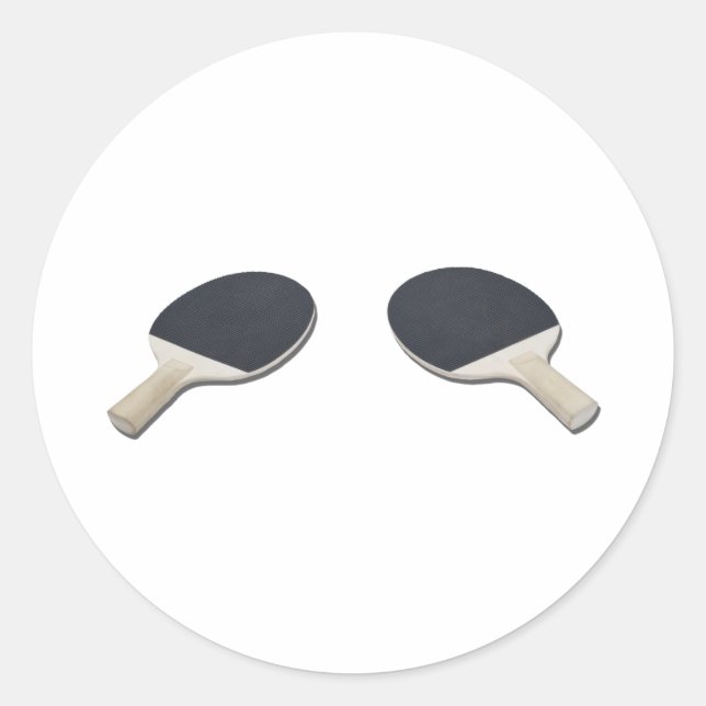 PingPongPaddle052711 Runder Aufkleber (Vorderseite)