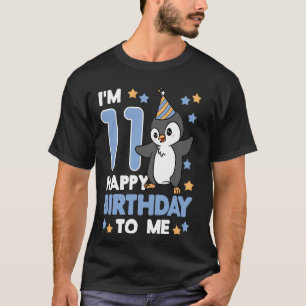 Pinguin 11 Geburtstag Tierpfleger Bday Cool Arktis T-Shirt