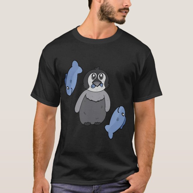 Pinguin-Abendessen T-Shirt (Vorderseite)