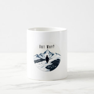 Pinguin Aber Warum? – Existentielles Meme-Abzeiche Kaffeetasse
