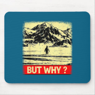 Pinguin, aber warum steuert er auf die Berge zu Pi Mousepad