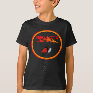 Pinguin, aber warum steuert er auf die Berge zu Pi T-Shirt