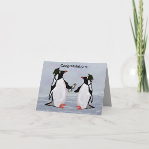 Pinguin Abschluss Cards Karte