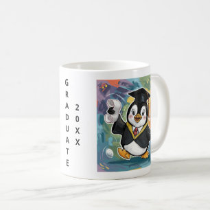 Pinguin Abschluss Personalisiert Kaffeetasse