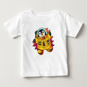 Pinguin als Astronaut im Anzug Baby T-shirt