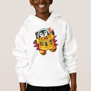 Pinguin als Astronaut im Anzug Hoodie