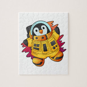 Pinguin als Astronaut im Anzug Puzzle