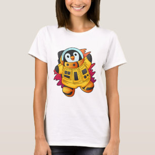 Pinguin als Astronaut im Anzug T-Shirt