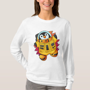Pinguin als Astronaut im Anzug T-Shirt
