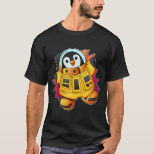 Pinguin als Astronaut im Anzug T-Shirt