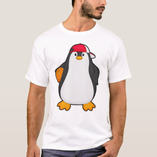 Pinguin als Basketballspieler mit Basketball T-Shirt