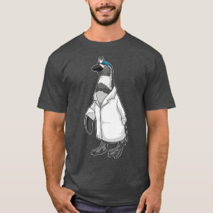 Pinguin als Doktor mit Doctor-Mantel T-Shirt
