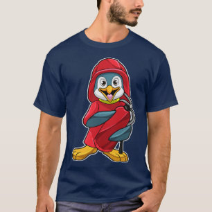Pinguin als Feuerwehrmann mit Feuerlöscher T-Shirt