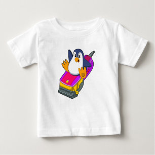 Pinguin als Friseur mit Razor Baby T-shirt