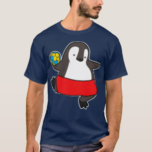 Pinguin als Handballspieler mit Handball 1 T-Shirt