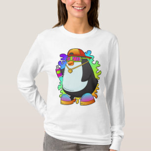 Pinguin als Maler mit Spray T-Shirt