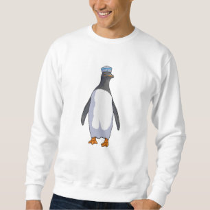 Pinguin als Matrose mit Hut Sweatshirt