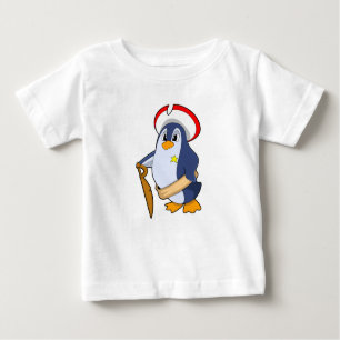 Pinguin als Pirate mit Hut Baby T-shirt