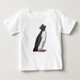 Pinguin als Pirate mit Hut Baby T-shirt