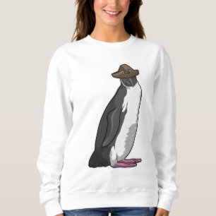 Pinguin als Pirate mit Hut Sweatshirt
