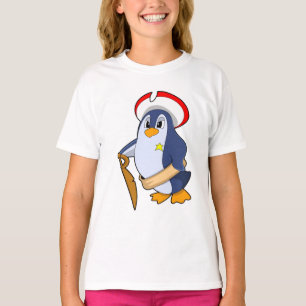 Pinguin als Pirate mit Hut T-Shirt