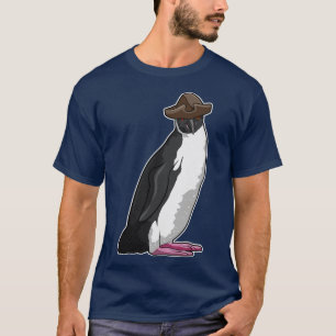 Pinguin als Pirate mit Hut T-Shirt