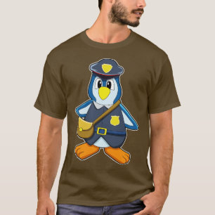 Pinguin als Polizin mit Handtasche T-Shirt