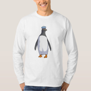 Pinguin als Sailor mit Hut T-Shirt