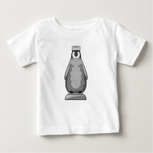 Pinguin als Schachstück King Baby T-shirt