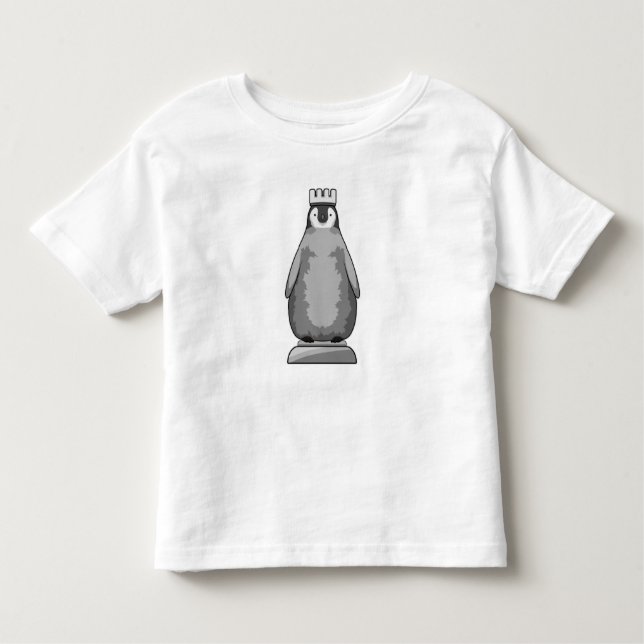 Pinguin als Schachstück King Kleinkind T-shirt (Vorderseite)