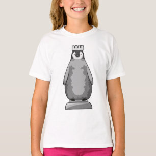 Pinguin als Schachstück King T-Shirt