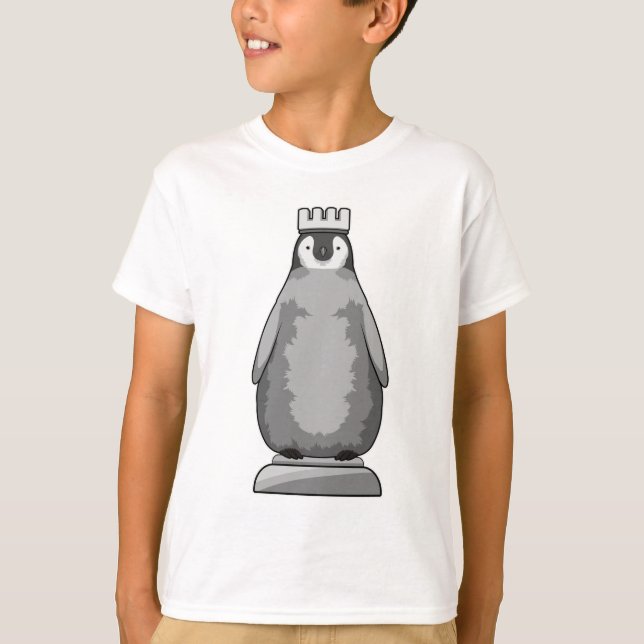 Pinguin als Schachstück King T-Shirt (Vorderseite)
