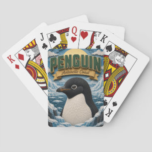 Pinguin Antarktische Küste POPCUT Spielkarten