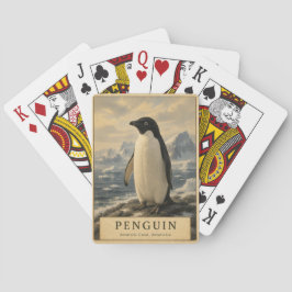 Pinguin Antarktische Küste VINTAGE Spielkarten