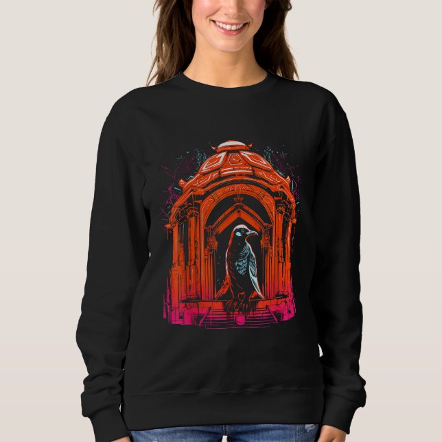 Pinguin Architecture Artwork Animal Motif Penguin Sweatshirt (Vorderseite)