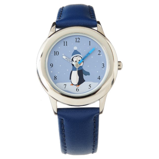 Pinguin Armbanduhr (Vorderseite)